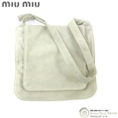 miu miu レディースショルダーバッグ（色：ホワイト系）｜バッグ