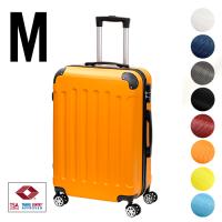 スーツケース Mサイズ 容量55L suitcase エコノミック 軽量 キャリーバッグ ケース TSAロック size
