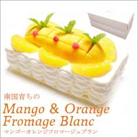 【夏期限定】マンゴー&amp;オレンジ×フロマージュブラン ミルクレープ〔4〜6人分〕　誕生日ケーキ　御祝い　プレゼント 