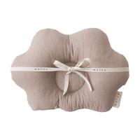 mofua モフア イブル 綿100% ベビー枕 34×24cm くも ベージュ cloud柄 キルティング 赤ちゃん用 頭 保護 | R.E.M.