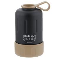 ベストコ ステンレス ペットボトル ホルダー 345ml 500ml ブラック NQ-0002 345~500ml用 HOLD MUG | R.E.M.