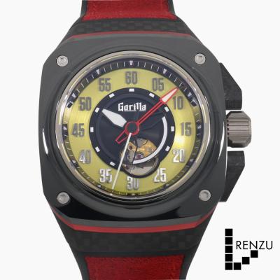 Gorilla 手巻きアナログ時計 黒/黄 Gorilla 手巻きアナログ時計 黒/黄