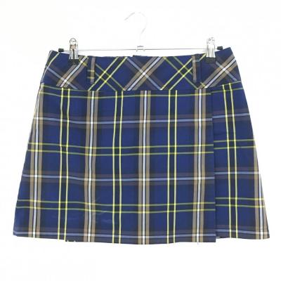 ストライプ スカート　ゴルフ　kappa カッパ Sサイズ Kappa カッパ スカート ネイビー ストライプ地模様 ポケット複数