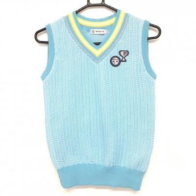 coco 未使用品 アンパスィ and per se レディース ベスト LL 白×紺 Vネック 春夏 coco 未使用品 アンパスィ and per se レディース ベスト LL 白