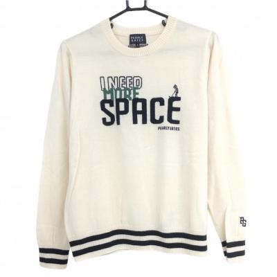 マンシングウェア◆ウール100% ニット セーター 日本製 アイボリー Lサイズ LADY LUCK LUCA（レディラックルカ） ニット セーター LC/LLL