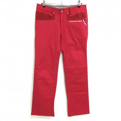 マスターバニーエディション　レッド ストレートパンツ サイドポケット付き マスターバニー（ゴルフ レディースパンツ）｜レディースウエア