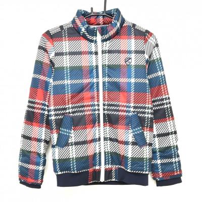 Jack Bunny!!（ジャックバニー） 中綿ジャケット 白×レッド チェック