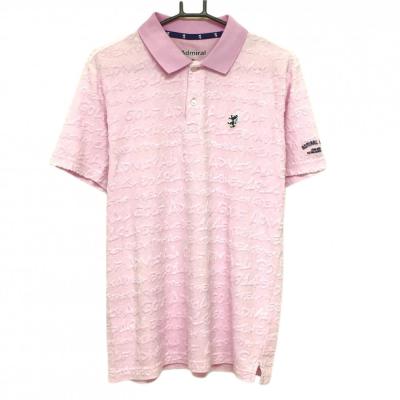 Admiral 半袖 Tシャツ M ピンク/マルチカラー Admiral 半袖 Tシャツ M ピンク/マルチカラー Admiral ゴルフシャツ
