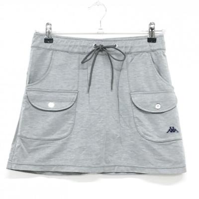 ストライプ スカート　ゴルフ　kappa カッパ Sサイズ Kappa カッパ スカート ネイビー ストライプ地模様 ポケット複数