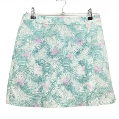 新品タグ付き マンシング ゴルフスカート グリーン系 7号 64センチ