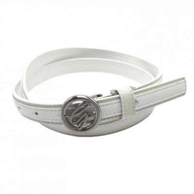 DESCENTE　ホワイト レディース ゴルフ ベルト デサントゴルフ DESCENTE ゴルフ ロゴアイコンバックルベルト