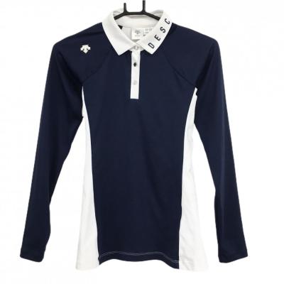 DESCENTE レディース ゴルフシャツ ネイビーL サイズ DESCENTE ゴルフ レディースウエア｜ゴルフ｜スポーツ おすすめ人気