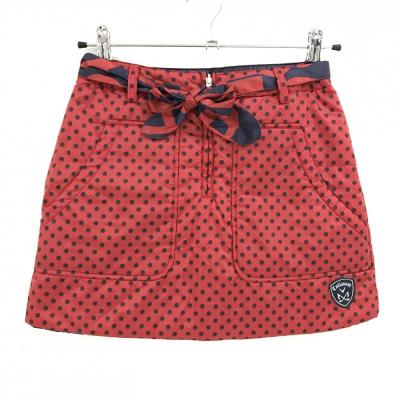 超美品】キャロウェイ 中綿リバーシブルスカート ネイビー×レッド