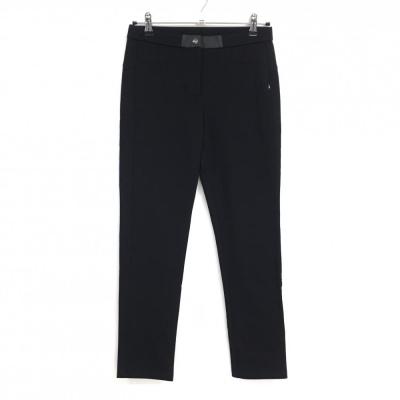 マンシングウェア レディースパンツ 11号 黒 Munsingwear ゴルフ レディースパンツ（サイズ（S/M/L）：L