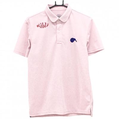 【美品】BEAMS GOLF ポロセーター M ピンク 美品】パームスアンドコー×ビームスゴルフ 半袖ポロシャツ ピンク ロゴ