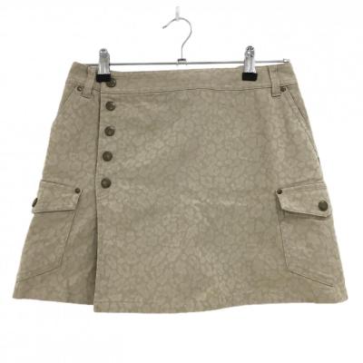 JUN&ROPE キルティングスポーツスカート Lサイズ ベージュ 新品未使用 JUN（ゴルフ スカート）（サイズ（S/M/L）：L）｜レディースウエア