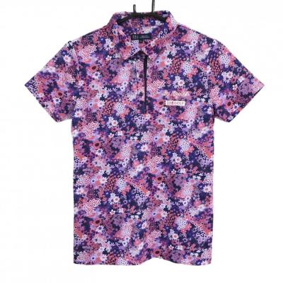 ★２３区ゴルフ花柄　ポロシャツレディースＬ新品★ 23区GOLF ゴルフシャツ レディース｜レディースウエア｜ゴルフ