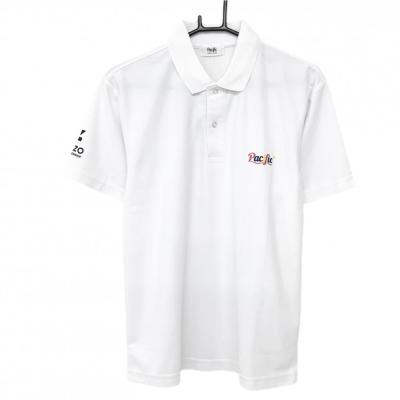 【新品】パシフィックゴルフクラブ 半袖ポロシャツ 白 ZOZOチャンピオンシップ  メンズ S ゴルフウェア acific GOLF CLUB Pacific GOLF CLUB（パシフィックゴルフクラブ） 【新品】パシフィック