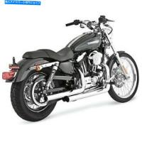 クロームパーツ Vance＆Hines 17821 Chromeストレートショット04-13 Sportster XLのための排気システム Vance &amp; hines 17821 Chrome Straightshots Ex | rewrite-store