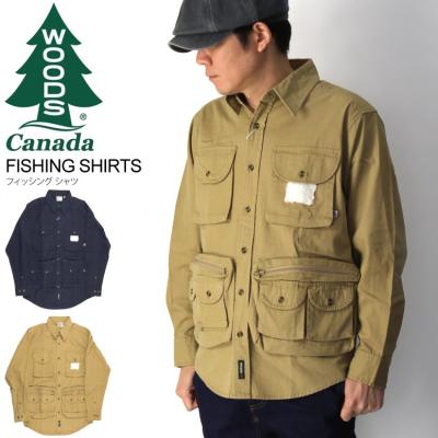 Woods フィッシングジャケット ダークグリーン Woods フィッシングジャケット ダークグリーン Woods