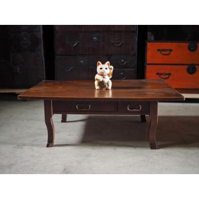 ちゃぶ台　テーブル　古民家　机　インテリア　レトロ　骨董　古道具 古録展 古家具 古道具 骨董買取 - 文机 座卓 ちゃぶ台 テーブル｜Yahoo