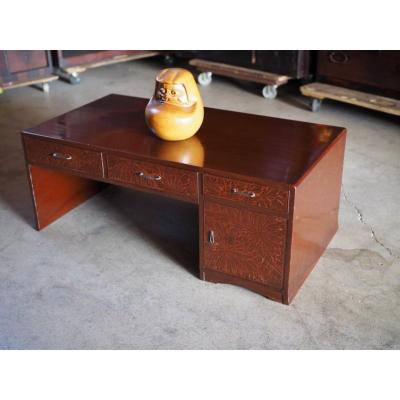 松材 古い座卓 ちゃぶ台 文机 ローテーブル 古家具 古道具