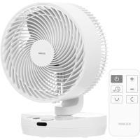 山善 サーキュレーター DCモーター 静音 40畳 換気/空気循環 上下左右自動首振り 風量8段階調節 お手入れ簡単 切タイマー機能付 リモコン付 ホワイト | Shop・River