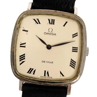 ⭐️稼働品⭐️ OMEGA DE VILLE スクエア 手巻き ビンテージ OMEGA】 1978年製 デヴィル タンク型 H型レクタンギュラー バー