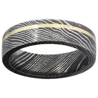MARBLES 指輪 ダマスカス鋼 リングケース付き 真鍮インレイ [ 11号 ] マーブルス Damascus Steel | ミリタリーショップ レプズギア