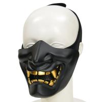 ハーフフェイスガード 般若 鬼面 PRAJNA MASK  装着用バンド付き フェイスマスク 防護マスク 保護面 サバゲー装備 | ミリタリーショップ レプズギア