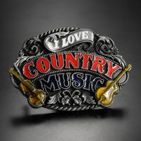 ベルトバックル I LOVE COUNTRY MUSIC 交換用 ベルト用バックルのみ アメリカンバックル BUCKLE メンズ | ミリタリーショップ レプズギア