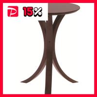 サイドテーブル ミニテーブル 直径40cm 円形 ブラウン 木製 組立品 リビング ダイニング インテリア家具 お店 | りぼるばー67 Yahoo!店
