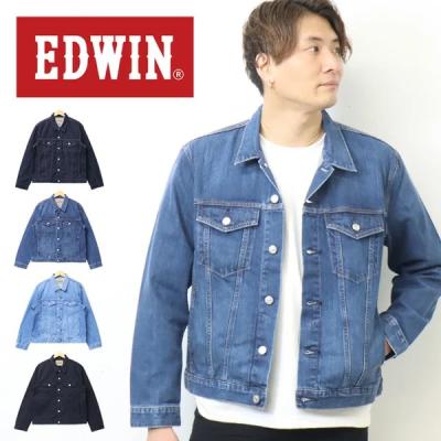 EDWIN メンズGジャン、デニムジャケット(サイズ(S/M/L):3L EDWIN メンズGジャン、デニムジャケット(サイズ(S/M/L):3L