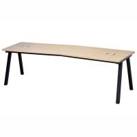 （在庫限り品）異形天板ミーティングテーブル W2400 ナチュラル RFIMT-2494NA アールエフヤマカワ | オフィス家具のRFヤマカワYahoo!店