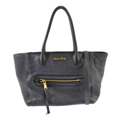 miu miu レディーストートバッグ（色：ネイビー系）｜バッグ