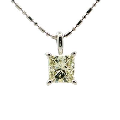 1.36ct 1P ダイヤモンドネックレス ペンダント Pt900-Pt850-3.8g