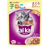 カルカン パウチ 12ヵ月までの子ねこ用 まぐろ たい入り キャットフード 70グラム (x 16) (まとめ買い) | RICOROCO