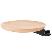 Licolbe/HobbyTower/HH-29 木製丸皿トレイ Φ230mm (ブラック) | RIDEOASIS