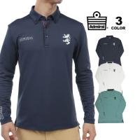 SALE アドミラル ゴルフ ポロシャツ Admiral GOLF Sokupoka Stretch POLO LONG SLEEVE SHIRTS 長袖ポロ 全3色 M-LL 吸湿発熱 保温 ストレッチ メンズ | RIFFLE PAGE