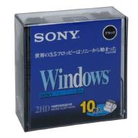 SONY 2HD フロッピーディスク DOS/V用 Windowsフォーマット 3.5インチ ブラック 10枚入り 10MF2HDQDVB | リークー