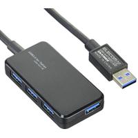 エレコム(ELECOM) USB3.0 ハブ 4ポート バスパワー タブレット向け ブラック U3H-A411BBK | リークー