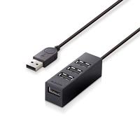 エレコム USBハブ 2.0 バスパワー 4ポート 100cm マグネット付き 機能主義 MacBook / Surface Pro / Chr | リークー
