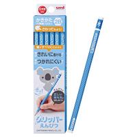 三菱鉛筆 鉛筆 かきかたグリッパー 2B 青 1ダース K69042B | リークー