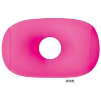 MOGU(モグ) ビーズクッション 携帯 枕 ピンク 赤 ポータブル・ホールピロー (全長約30cm) ショッキングピンク | リークー