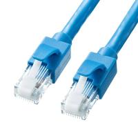 サンワサプライ CAT6A LANケーブル (3m) 10Gbps/500MHz RJ45 ツメ折れ防止 ブルー KB-T6ATS-03BL | リークー