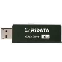 スライド式 USB 2.0 16GB アルミボディ ブラック USBメモリー インデックスシール付 片手で簡単スライド式 RI-OD17U016 BK usb RiDATA メール便OK ポスト投函 | アールアイジャパンダイレクト