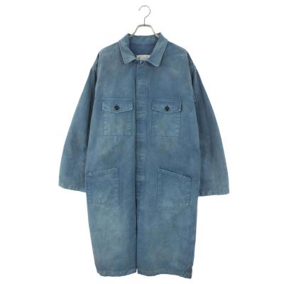 メゾンマルジェラ サイズ:48  25SS  S50AH0139 ヴィンテージ加工ヘリンボーンデニムトレンチコート 中古 SB01 Maison Margiela（メゾンマルジェラ） サイズ:48 25SS S50AH0139
