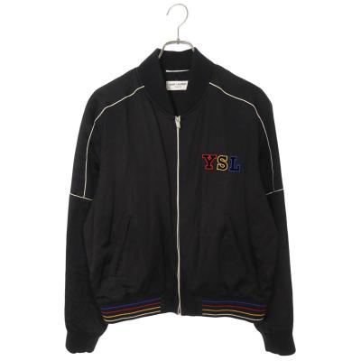 SAINT LAURENT バックロゴテディジャケットブルゾン サンローラン