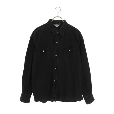 アンユーズド サイズ:4 ダメージ加工デニム長袖シャツ 中古 BS99 UNUSED（アンユーズド） サイズ:4 ダメージ加工デニム長袖シャツ 中古