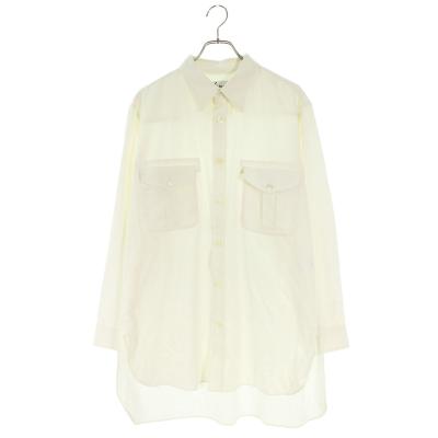 ワイズフォーメン Ysformen  ML-B08-005 KHADI DOUBLE POCKET SHIRT ダブルポケット長袖シャツ メンズ 2 Y's for men（ワイズフォーメン） サイズ:2 ML-B08-005 KHADI DOUBLE